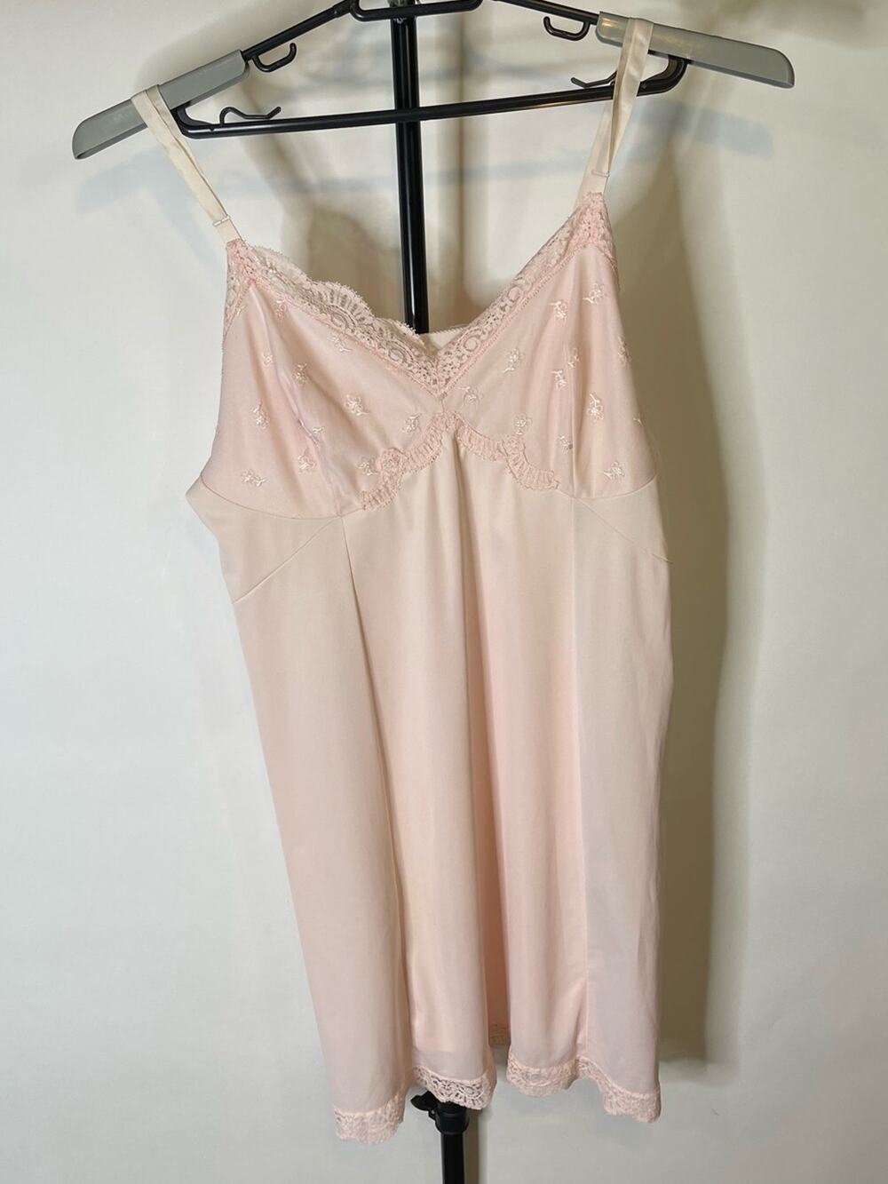 Vintage Sears Pink Lace Lingerie Sleepwear Size 40 Women’s